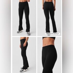 ALO HIGH TISE ZIP FLARE LEGGING